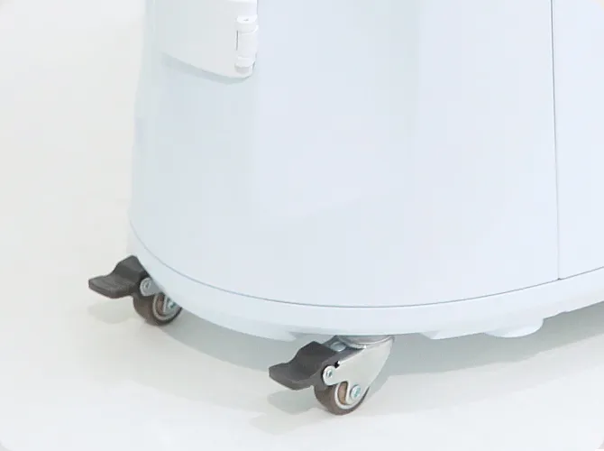 医療機関用水素ガス生成器のキャスター部分の画像